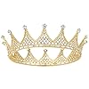 Coucoland Trouwbruid tiara prinses kristal diadeem vintage koningin kroon verjaardagskroon dames feest carnaval kostuum…