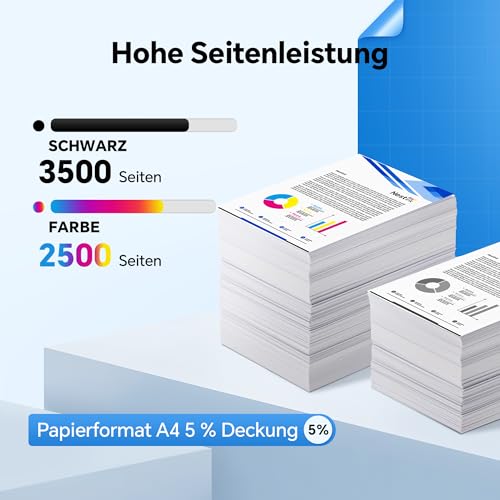 Nestink CRG075H CRG-075H【Hohe Kapazität】 CRG075 075H Tonerkartuschen Multipack（1 Schwarz + 3 Farbe Kompatibel mit Canon LBP646Cdw LB647Cdw MF662Cdw MF664Cdw MF665Cdw MF667Cdw (4er-Pack)