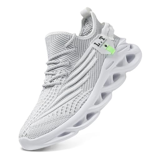 Image of DLWKIPV Men Running Shoes Men's Tennis Shoes Lightweight Breathable Fashion Sneakers Non Slip Workout Gym Shoes for Running