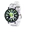 KIDDUS Reloj Educativo para niño, Chica, Chico. De Pulsera, analógico. Time Teacher fácil de Leer para Aprender la Hora. Ejercicios incluídos. T-Rex. Manillas escritas. Fluorescente
