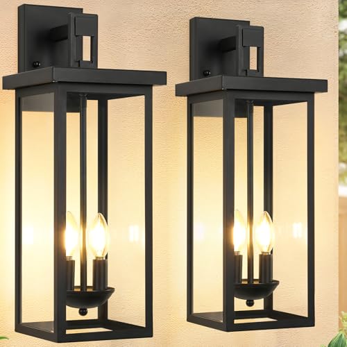 22-Inch-Large-Black-Outdoor-Wall-Lights-Exterior-Lighting-FixturesOutside-Lights-for-HouseFront-Porch-LightWaterproof-Outdoor-Wall-Sconce-Lights-Carriage-Lights-Exterior-LightsE12-Base2 22 Inch Large Black Outdoor Wall Lights Exterior Lighting FixturesOutside Lights for HouseFront Porch LightWaterproof Outdoor Wall Sconce Lights Carriage Lights Exterior LightsE12 Base2