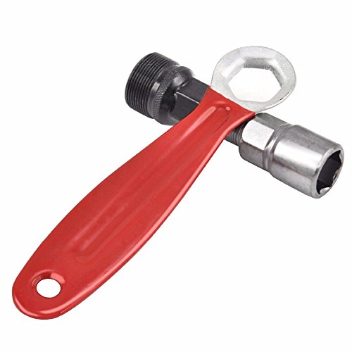 AutoE 1set Bicycle Crankset Crank Puller Remover Repair Wrench Handle Spanner Tool