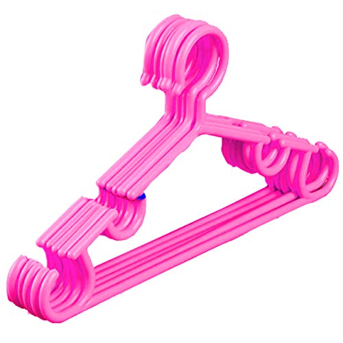 Kuber Industries Exclusive Kids Cloth Hanger|Baby Clothes Hanger Set for Wardrobe|Plastic Hanger|Pack of 5 (Pink) (B08482BW36) Amazon Price History, Amazon Price Tracker