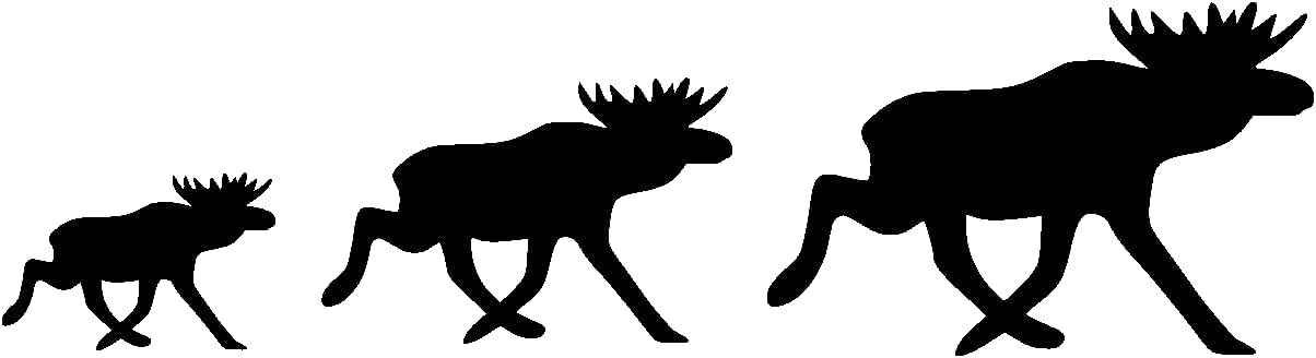 plot4u Moose Caravan Sticker Set (Design 2)