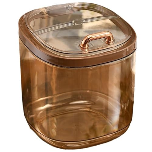 Poubelle décorative en ABS à couvercle hermétique pression pour bureau propre