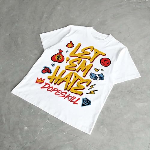 Image of DopeSkill Graphic Tee Streetwear Hip Hop Hypebeast Unisex T-Shirt Sneaker Colour Matching Shirts Inspired Motivation Quotes