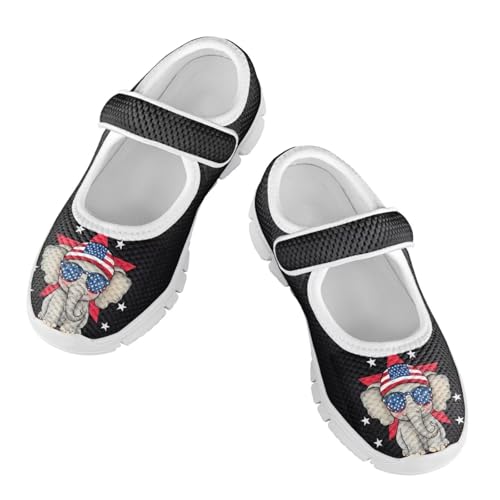 Yzaoxia Little or Big Kids Slip On Shoes Girls Hook and Loop Running Shoes Lightweight Walking Athletic Sport Shoes Mesh Breathable Barefoot Shoes Tennis Shoes for Gym School Outdoor