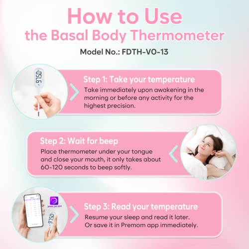 Digital Basal Body Thermometer: Easy@Home Accurate Bbt For Ovulation Tracking & Fast Oral Thermometer With Large Lcd Backlit Display | 1/100Th Degree High Precision & Memory Recall | Ebt-013 #TOP4