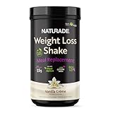 Naturade Plant-Based Weight Loss Shake, 25g Protein, 6g Dietary Fiber, Gluten & Soy Free – Vanilla Crème 18 Servings
