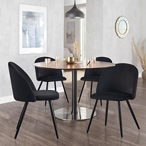 CLIPOP Set di 2 Sedie da Pranzo in Velluto Sedie