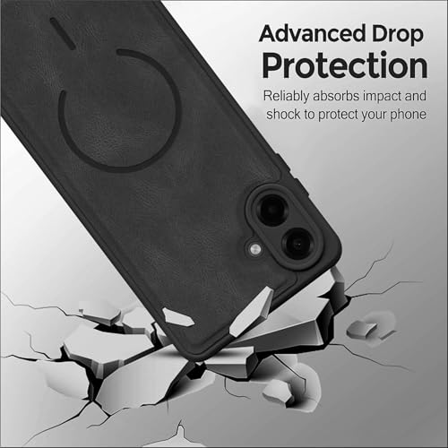 Image of SBMS Back Cover for Samsung M07 /F70e /A07 /F07 5G | Ultra Slim Soft Rubberised Hard Case | Oil Feel Soft Leather Back | Mag-Safe Design (Mag-Safe Not Support) | Camera Protection Case Sam A07 (Black)