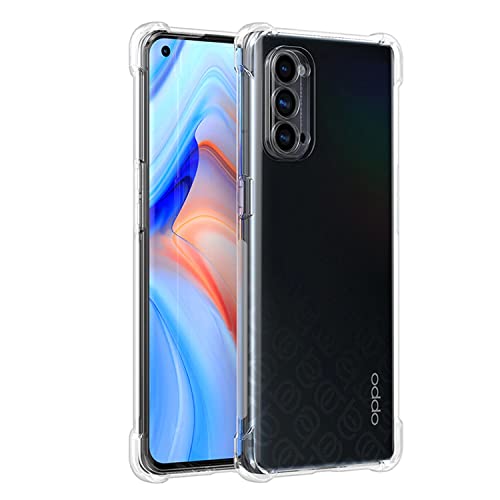 Image of Case Creation Brand - Mobile Cover for Oppo Reno 5 Pro (Soft & Flexible Back Case), Transparent