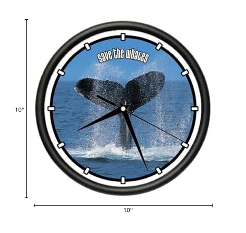 Reloj de Pared SignMission Ballena Colas Orca 10 in miniatura 2