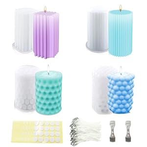 TZEKING 216-teiliges Kerzenform Gießformen Set