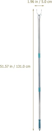 Miniatura 4 de Veemoon 2 piezas de accesorios de recogida oscuros que alcanzan un gancho de alto alcance, artículos para el hogar al aire libre con postes de