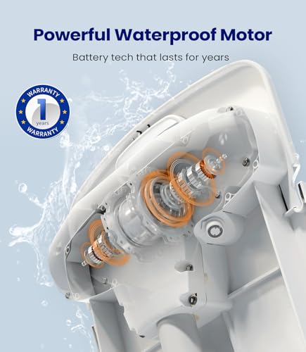 Electric Reclining Bath Lift Chair| Six Suction Cup Feet | Emergency Stop Button | Weight Capacity 300lb |White