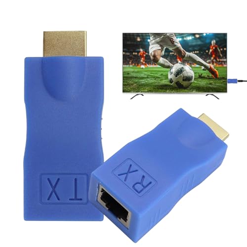 gifyym Transmisor de audio adaptador, extensor de vídeo HD, conector con alcance de transmisión de 30 metros para ordenador portátil y uso multiusos