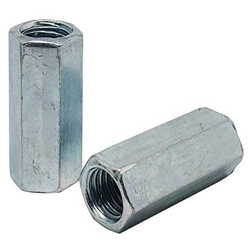 Écrou hexagonal M14 x 45 mm zingué en lot de 5 pièces pour assemblage mécanique
