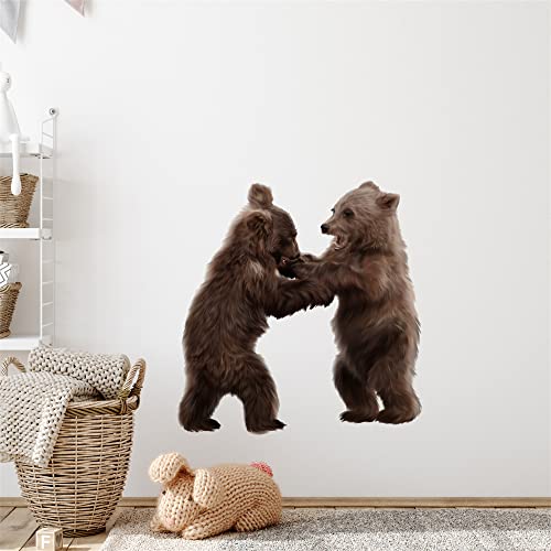 Vinilo decorativo de dos osos para pared miniatura 1