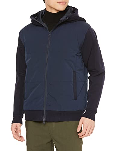 [ランバンオンブルー] アウターブルゾン 異素材MIXブルゾン メンズ ネイビー