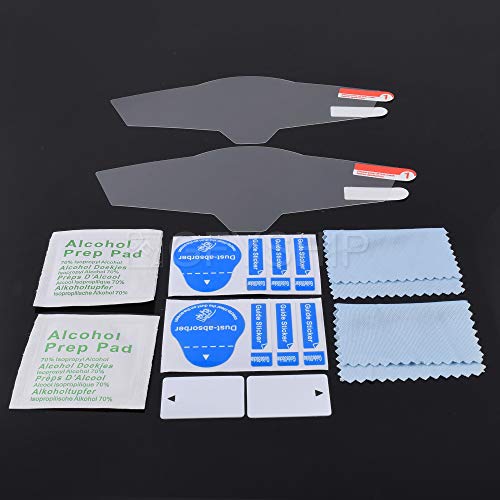 KYN Juego de 2 Unidades para Ninja 300 Z300 Z250 EX300 2013 2014 2015 2016 Z 250 300 Motocicleta Rayón Pantalla Panel Protector Instrumento Película Velocímetro