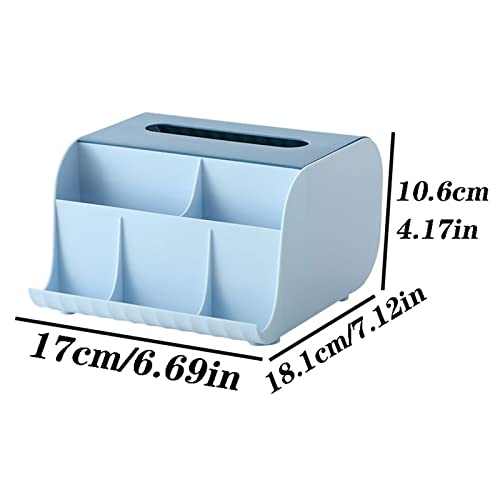 Soporte creativo para caja de pañuelos, organizador de escritorio multifunción y servilletero, elegante estante de almacenamiento de papel para el hogar y la oficina ()