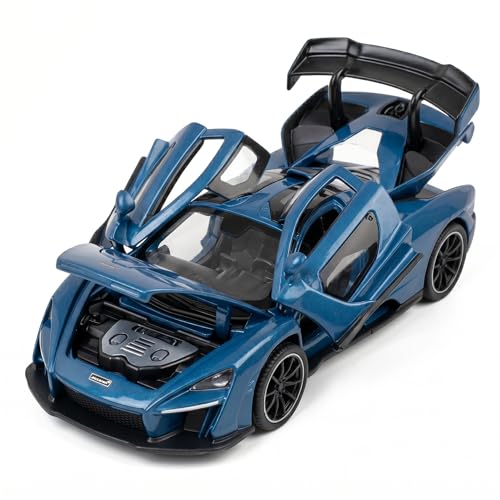 Image of McLaren Senna 1:32 Scale Die-Cast Car Model - Dihedral Doors Engine Bay Opens Pull-Back Alloy Metal Ultimate Series Hypercar Toy for Kids & Collectors