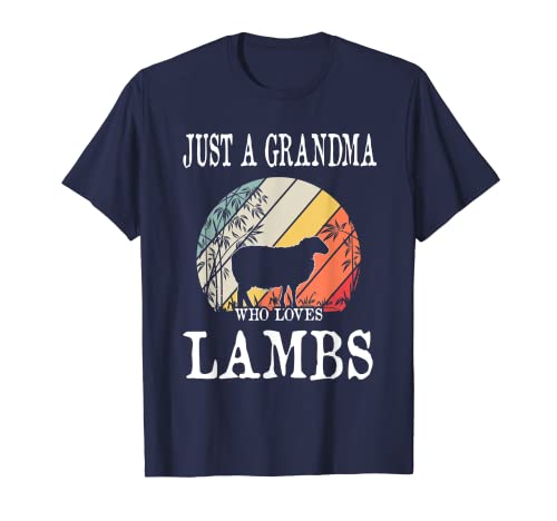 Just A Grandma Who Loves Lambs Camiseta