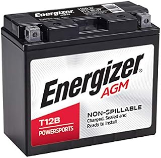 Energizer ET12B AGM Motorcycle 12V Battery, 175 Cold Cranking Amps and 10 Ahr
