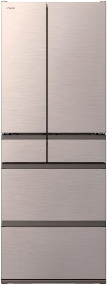 Hitachi R-HWC62X N 617L French Door Refrigerator in Light Gold