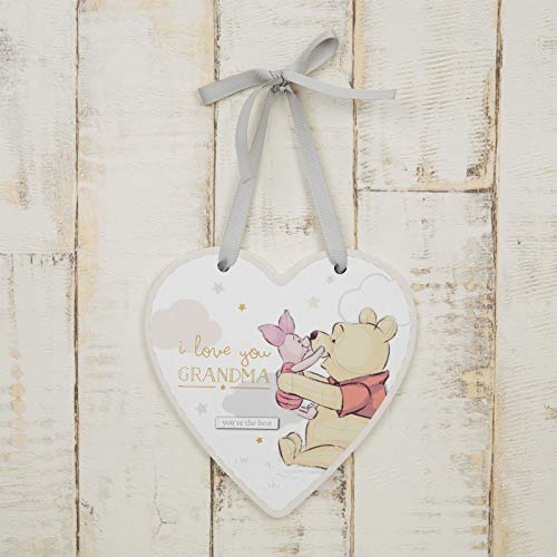WIDDOP DI694 POOH I LOVE YOU GRANDMA PLAQUE UNBOXED