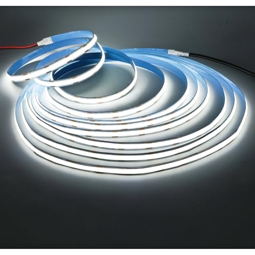 Tira de LED COB 12V 16.4ft 480 LEDs/M Blanco 6000K Flexible Dimmable miniatura 2