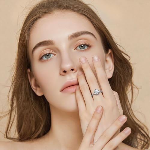 PCY 14K Gold Plated Rings,Double Diamond Embellished Gold Rings for Women,Luxury Rings for Women,Double Diamond Embellished Promise Eternity Gold Rings to Wear Daily.2