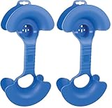 as - Schwabe Kabelhantel f&uuml;r Verl&auml;ngerungsleitungen bis max. 15 m &ndash; Kabelaufwickler f&uuml;r Verl&auml;ngerungskabel &ndash; Portable Hand-Kabeltrommel f&uuml;r Verl&auml;ngerungsleitungen - Kabelaufroller, blau 48709