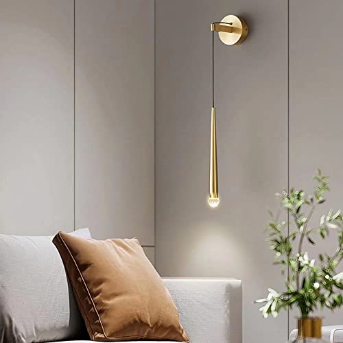 Aplique de pared de cobre negro Times para iluminar salones elegantes 2