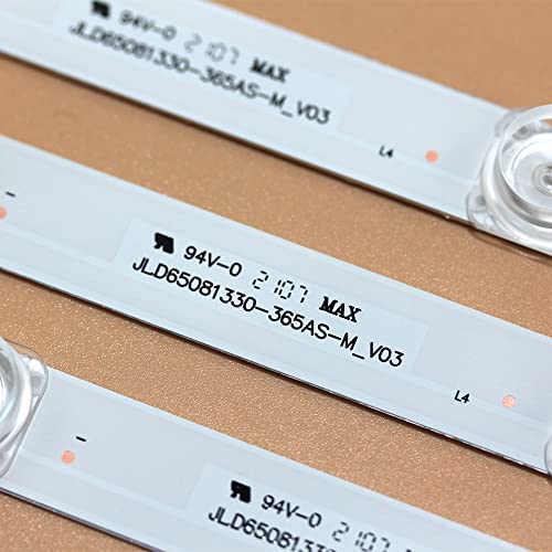 GuuYebe LED Backlight Strip TV Replacement Part for 65S421 D65A620U 65S425 65S421LCAA 65P65US 65S425TACA 65S423 65UD6326 65U5850C 65S4 JL.D65081330-365AS-M V03 L65P65US 65HR330M08A1 4C-LB6508-HR01J - Thumbnail 5