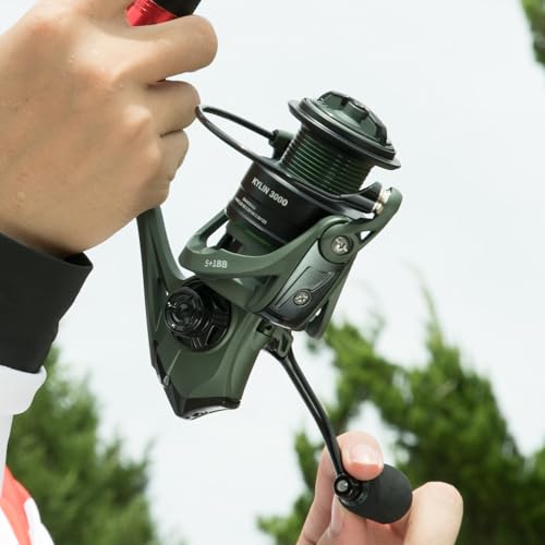 BILLINGS Carrete de Spinning Modelo 4000 con Max Drag de 18Lbs y 5+1 Rodamientos de Acero Inoxidable miniatura 6