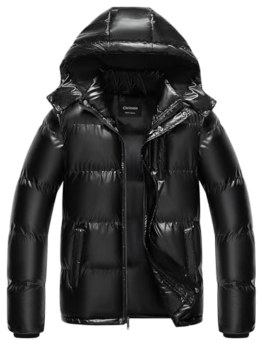 Chrisuno Men's Winter Coat Waterproof Warm Puffer Jacket Quilted