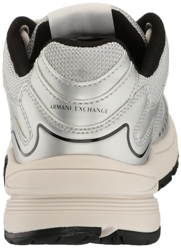 Armani Exchange Men's Metallic Chunky Logo Sneaker3
