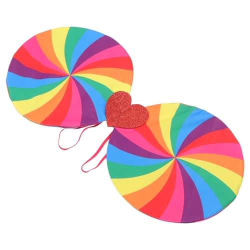 SEWOART Decoraciones De Fiesta Del Arco Iris Ala Condujo Decoración Pequeño Chicas Fiesta De Hadas Fuentes Del Partido Del Arco Iris El Plastico