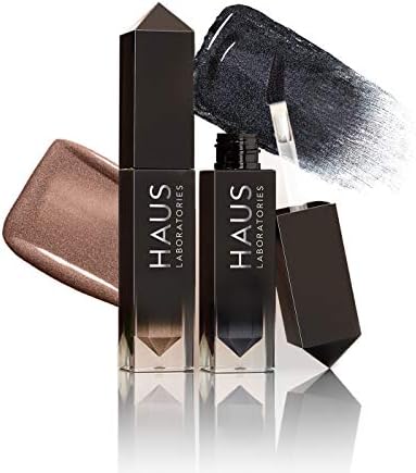 HAUS LABORATORIES By Lady Gaga: Glam Attack Duo Set , All Over Liquid Shimmer Powder (Chained Ballerina) & All Over Metallic Creme (Retro)