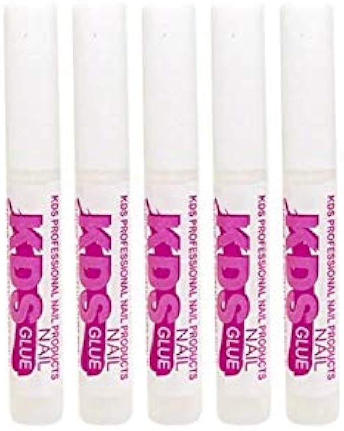 5 pcs KDS Nail Tip Glue - Adhesive Super Bond For Acrylic Nails Tips - 0.07 oz for each glue
