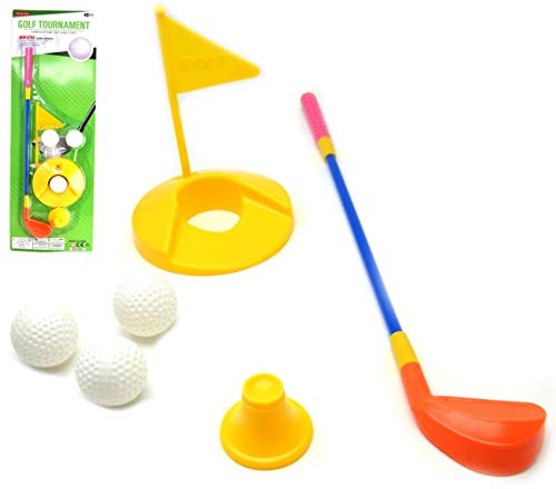 VENTURA TRADING Juego de Palos de Golf para niños Jardín Mini Golf Game Juguete al Aire Libre para niños Golf de Juguete
