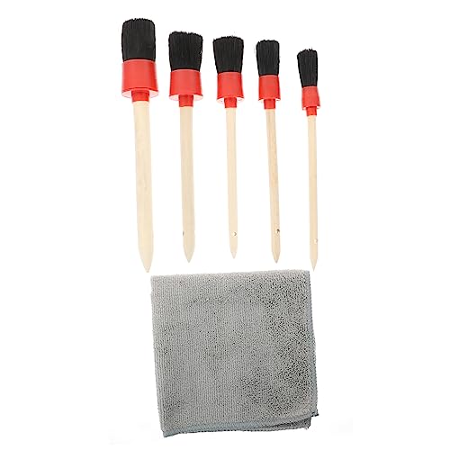Mikinona 1 Conjunto De Escova De Hub Brochas Para Limpiar Kit De Limpeza De Pneus Kit De Limpeza De