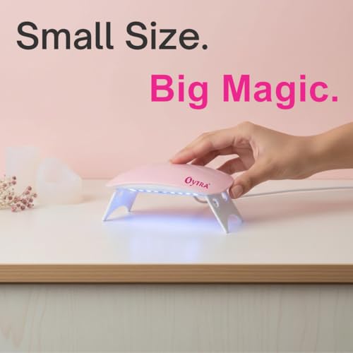 Image of Oytra UV LED Nail Lamp USB Mini Dryer for Gel Polish & UV Resin Curinng Portable Fast Cure Light for Art Jewelry Making DIY Craft Compact Gel Manicure Machine for Beginners Professionals