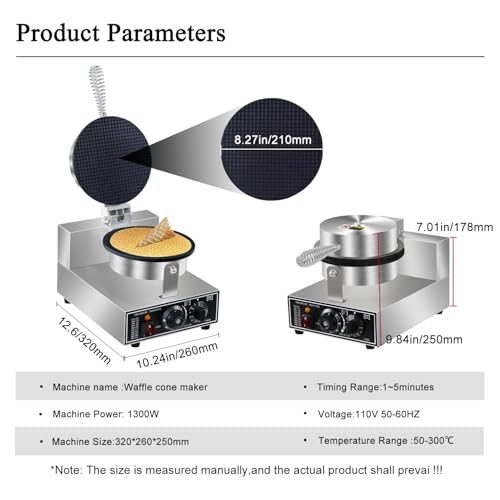 Commercial Waffle Cone Maker Machine