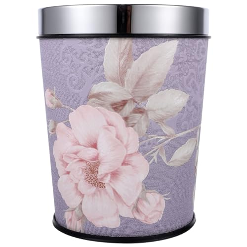 DIYEAH Corbeille À Papier Élégante De Style Rétro pour La Maison Et Le Bureau