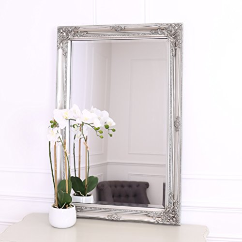 Select Mirrors Rhone Wall Mirror – French Vintage, Rococo Baroque Style, Shabby Chic Home Decor – Large - 60cm x 90cm (2x3 ft) (Antique Silver) - Cosy Home Interiors Select Mirrors Rhone Wall Mirror – French Vintage, Rococo Baroque Style, Shabby Chic Home Decor – Large - 60cm x 90cm (2x3 ft) (Antique Silver) - Image 2