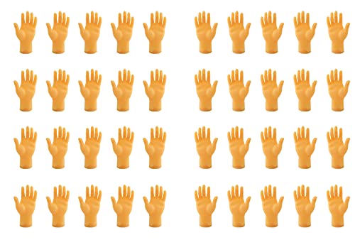 TOPZEA 40 Pieces Finger Puppet, Mini Finger Hands Tiny Hands Halloween Hand Prop Accessories Left & Right Hands for Game, Party, Gag Present (High Five)