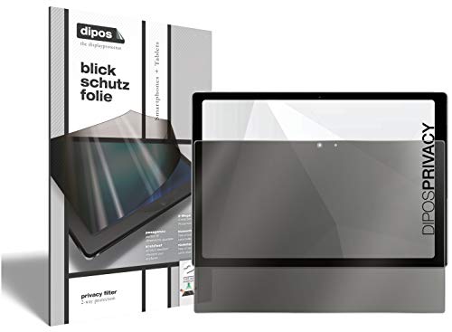 I 2-Wege Blickschutzfolie kompatibel mit Microsoft Surface Pro 4 (Im Hochformat) I Sichtschutz-Folie Display-Schutzfolie Privacy-Screen -